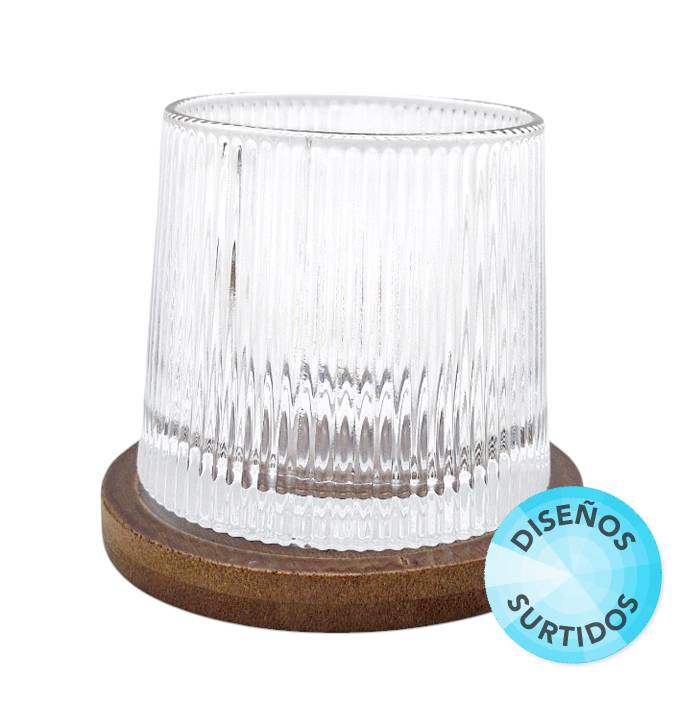 Vaso Whisky Giratorio C/Base 280Ml.