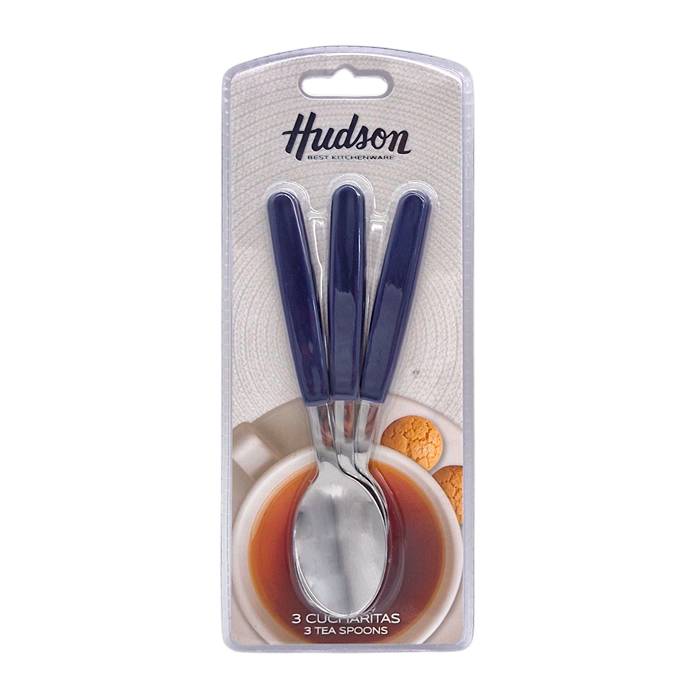 Cucharita De Te Hudson Basic Azul Pack X3