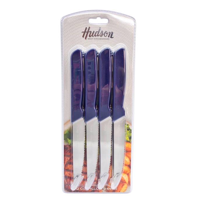 Cuchillo Hudson Basic Azul Pack X12
