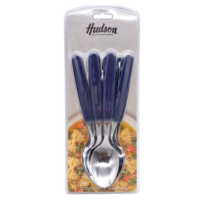 Cuchara Hudson Basic Azul Pack X12