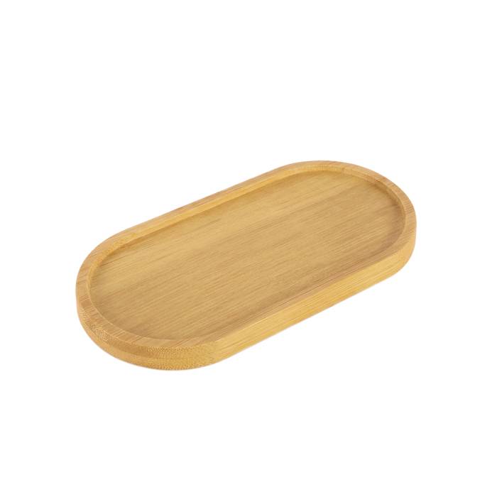 Bandeja Multiuso Oval Bambu 18X10Cm.