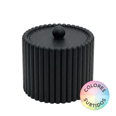 Organizador Plastico Rayas C/Tapa