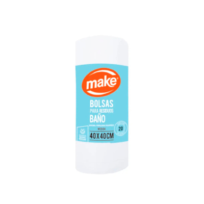 Bolsa Make Residuos Baño 40X40X20U