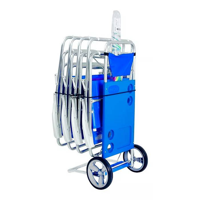 Carro / Mesa Playa Azul Aluminio Mor