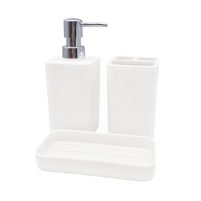 Set De Baño 3Pz. Suka Blanco