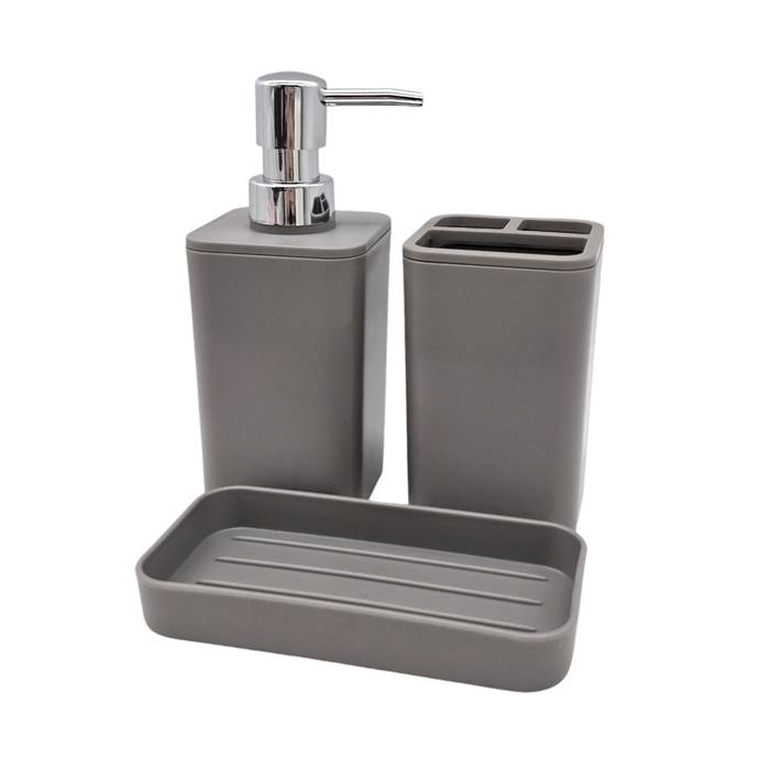 Set De Baño 3Pz. Suka Gris