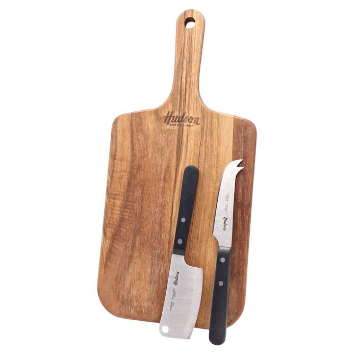Tabla P/ Queso + Cuchillos Profe. Hudson