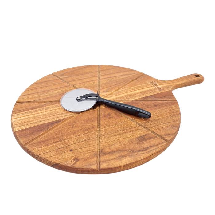 Tabla Pizzera + Corta Pizza Hudson