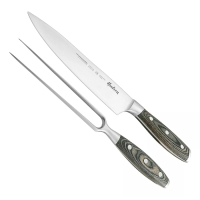 Set Hudson Bbq Cuchillo+tenedor Trinchante