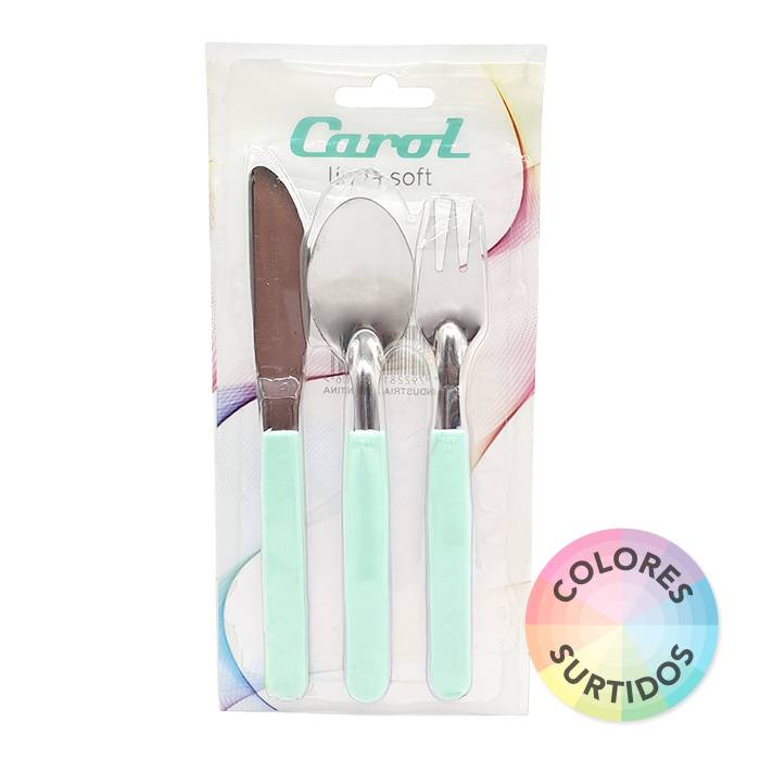 Set Cubiertos Carol Infantil 3Pz