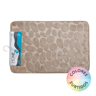 Alfombra De Baño Piedras 40X60Cm