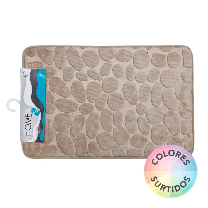 Alfombra De Baño Piedras 40X60Cm