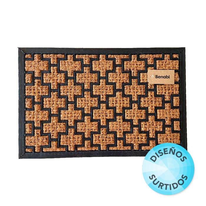 Felpudo Coco/Goma 33X58Cm. Rectangular