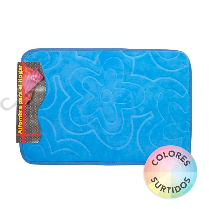 Alfombra Memory Flores 40X60Cm