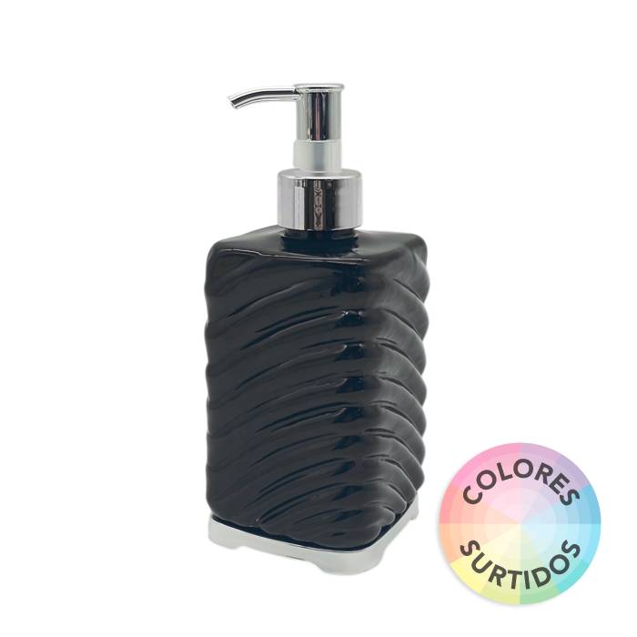 Dosificador Jabon Rectang. Plastico Labrado