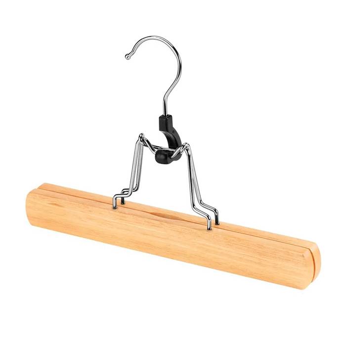 Percha De Madera Prensa P/Pollera