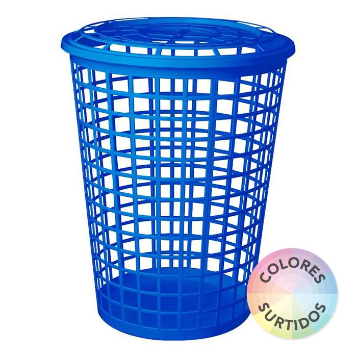 Cesto Ropa Calado 60L. C/Tapa