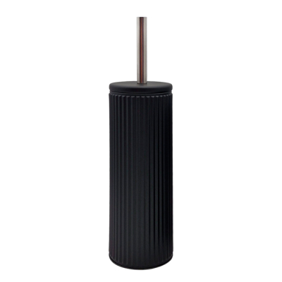 Escobilla Wc Acero C/Base Negro Facetado