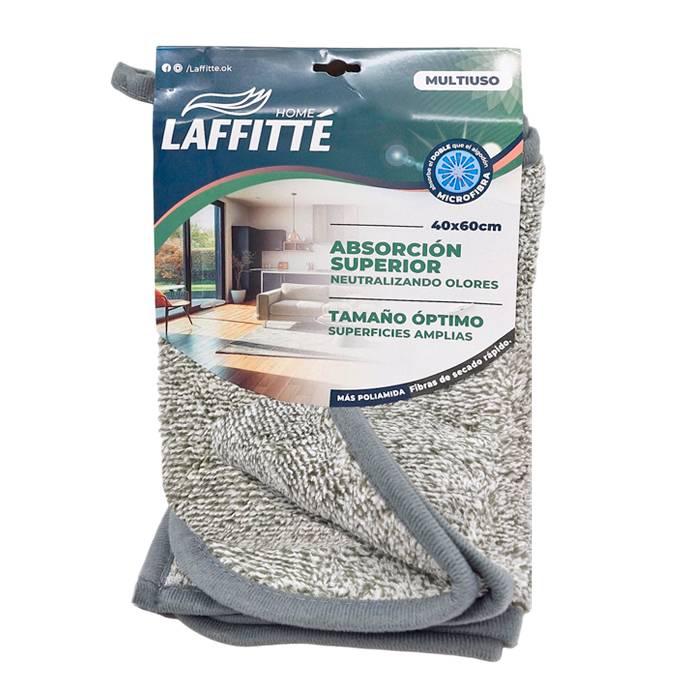 Paño Microfibra 40X60Cm Gris Laffite