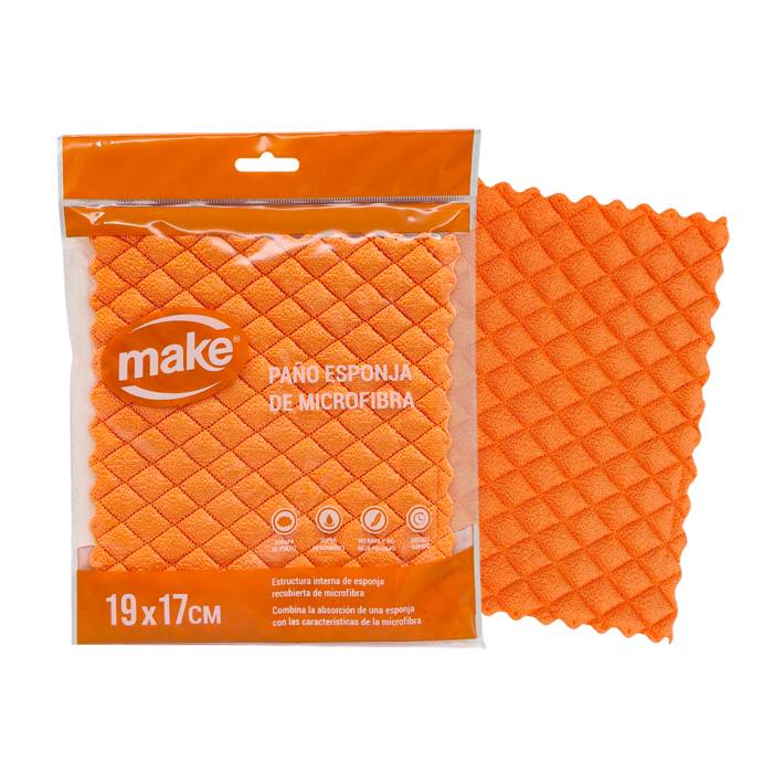 Paño Esponja Microfibra Make