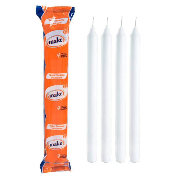 Vela Blanca Larga X4 Make