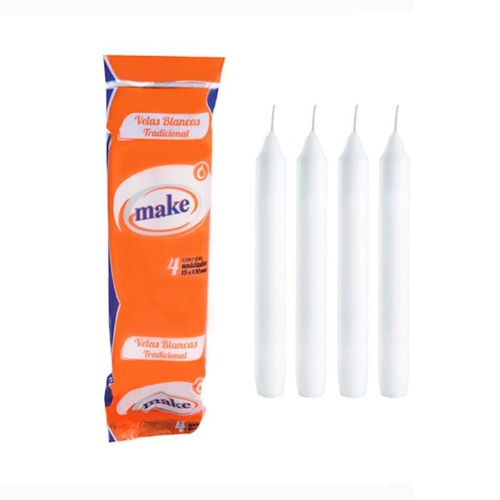 Vela Blanca Corta X4 Make