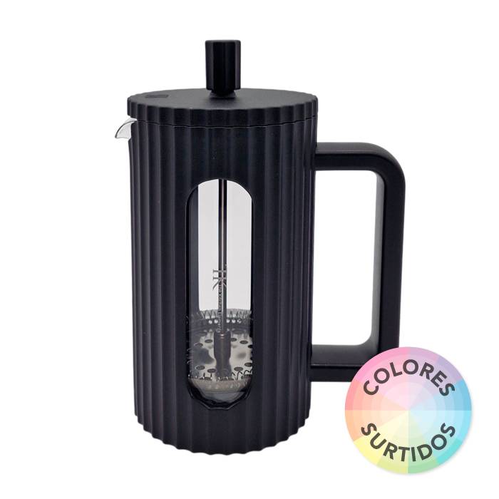 Cafetera Francesa Vidrio/Plastico 600Ml Tk