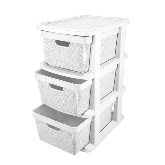 Cajonera Yute 15 Lt. Blanca Jaguar