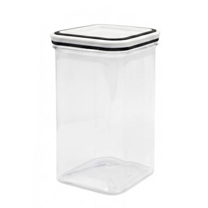 Tarro Hermetico Cuadrado Pet 1500Ml.