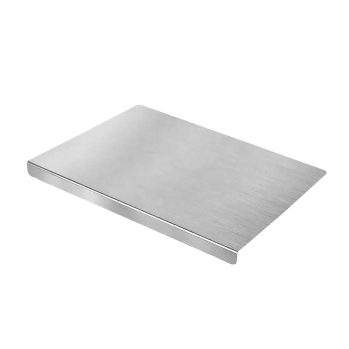 Tabla De Corte C/Tope 25X35Cm. Acero Inox.