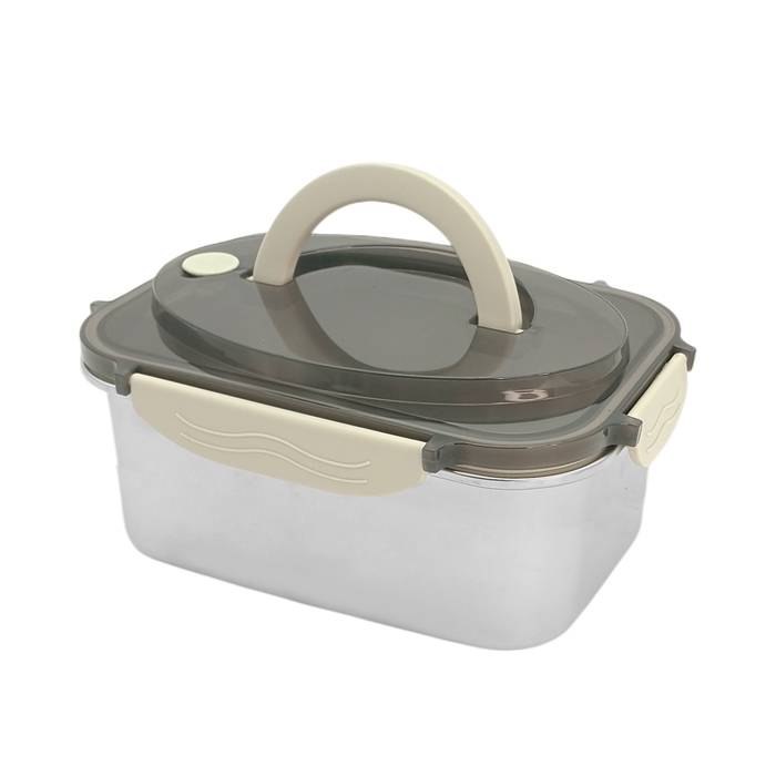Lunchera Acero Inox. Grande T/Plastica