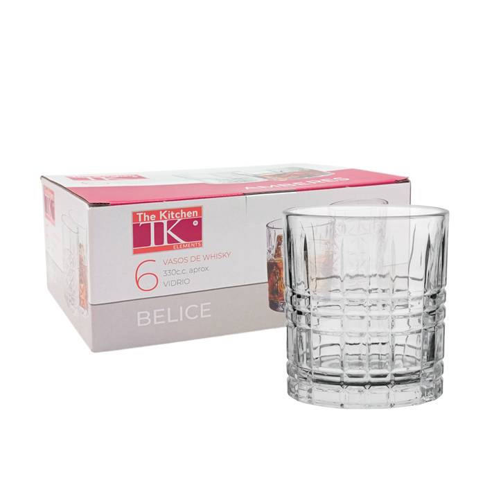 Vaso Whisky Maldivas 330Cc Pack X6