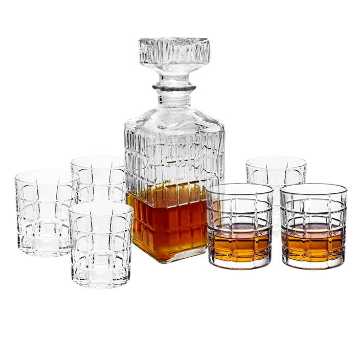 Set De Whisky 7Pz. Old Wood