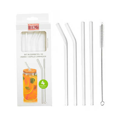 Set 4 Sorbetes Vidrio + Limpiabombilla