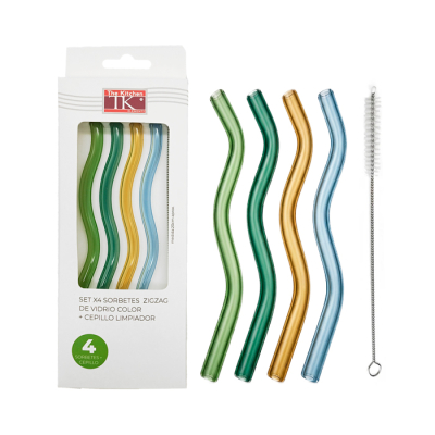 Set 4 Sorbetes Zigzag + Limpiabombilla