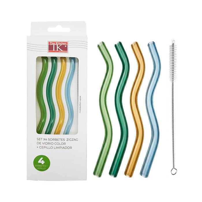 Set 4 Sorbetes Zigzag + Limpiabombilla