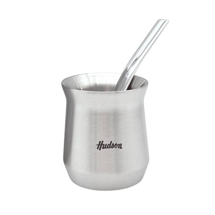 Set Mate/Bombilla Hudson Vaso Acero Inox.