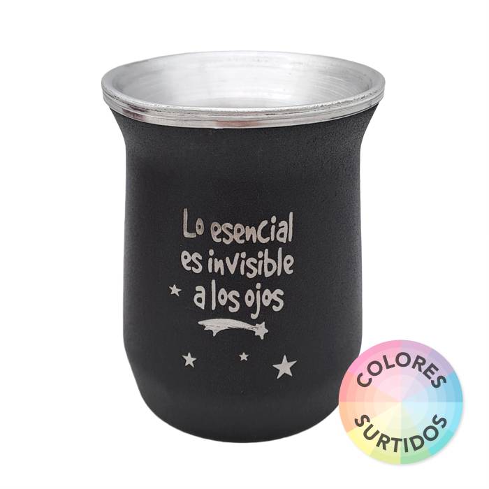 Mate Termico Aluminio Color Frases