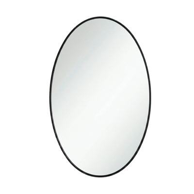 Espejo Oval 60X40Cm. Borde Negro