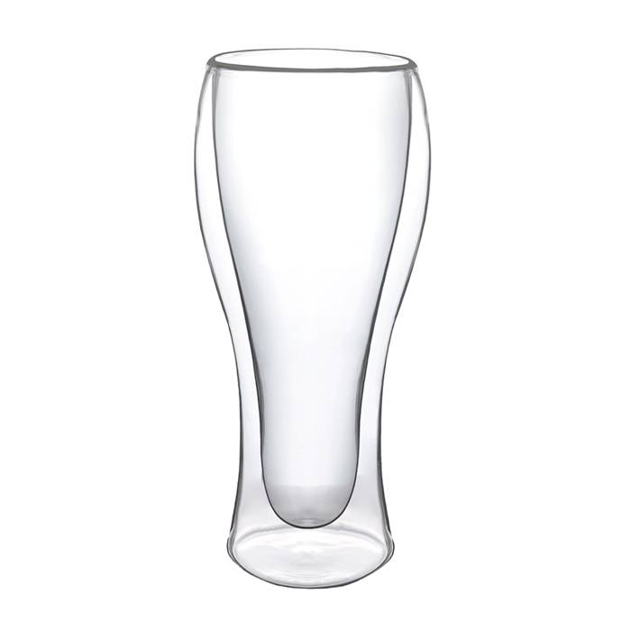 Vaso Cervecero Doble Vidrio 420Ml Hudson