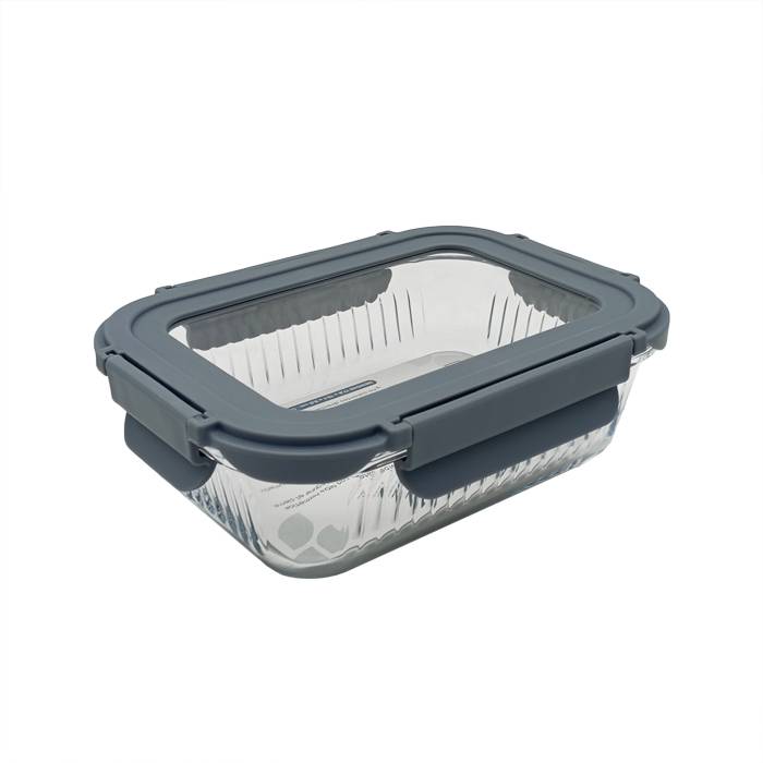 Hermetico Vidrio Rectang. 640Ml Carol