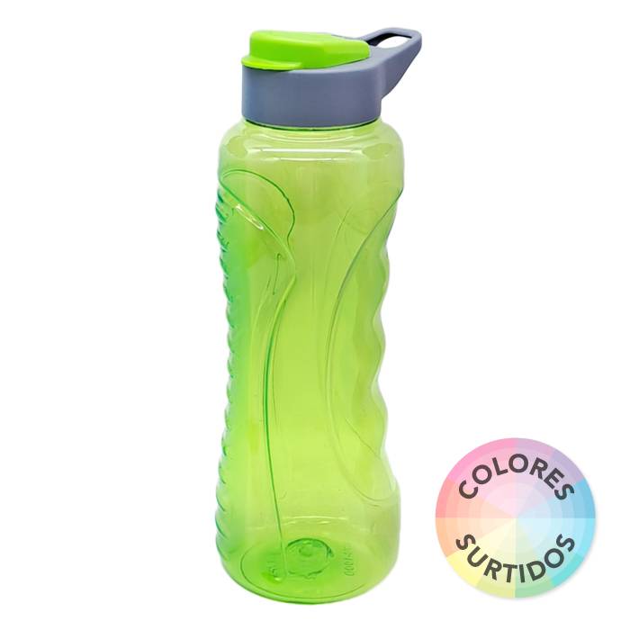 Botella Plastica Vip 1 Lt Tapa Deportiva