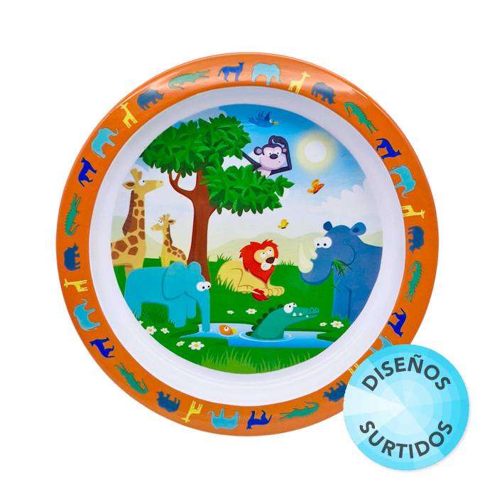 Plato Playo Plastico Infantil Decorado