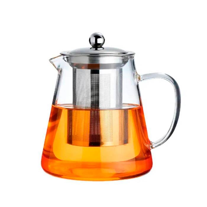 Tetera C/Infusor 750Ml Vidrio Y Plastico