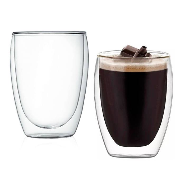 Vaso Cafe Doble Vidrio 250Cc