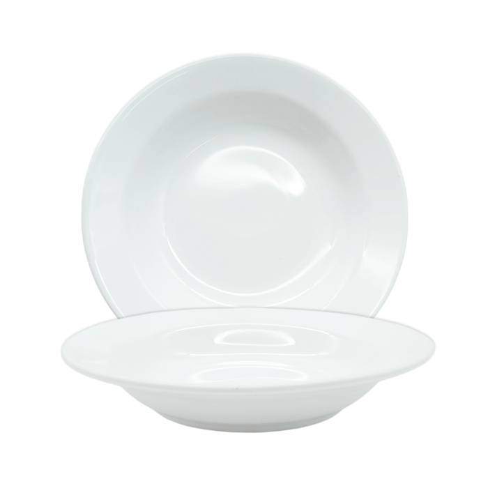 Plato Hondo Ceramica Blanco