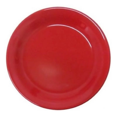 Plato Postre Ceramica Rojo