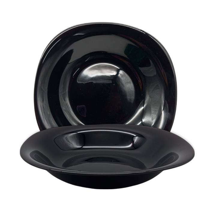 Plato Hondo Cuad. Opal Negro Carol