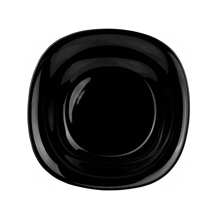Plato Postre Cuad. Opal Negro Carol