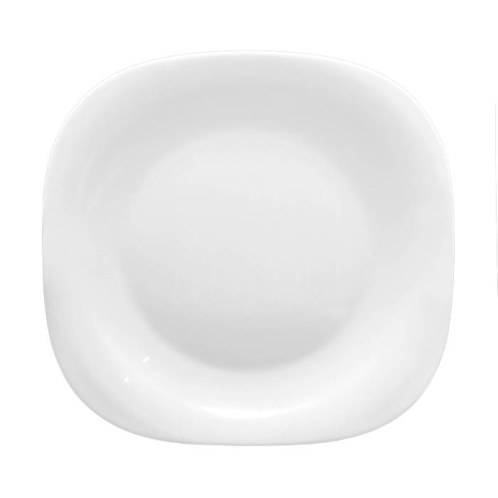 Plato Postre Cuad. Opal Blanco Carol
